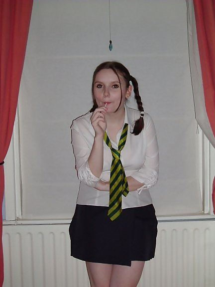 XXX My girl stripping her uniform off