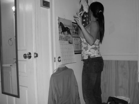 at home with friends         