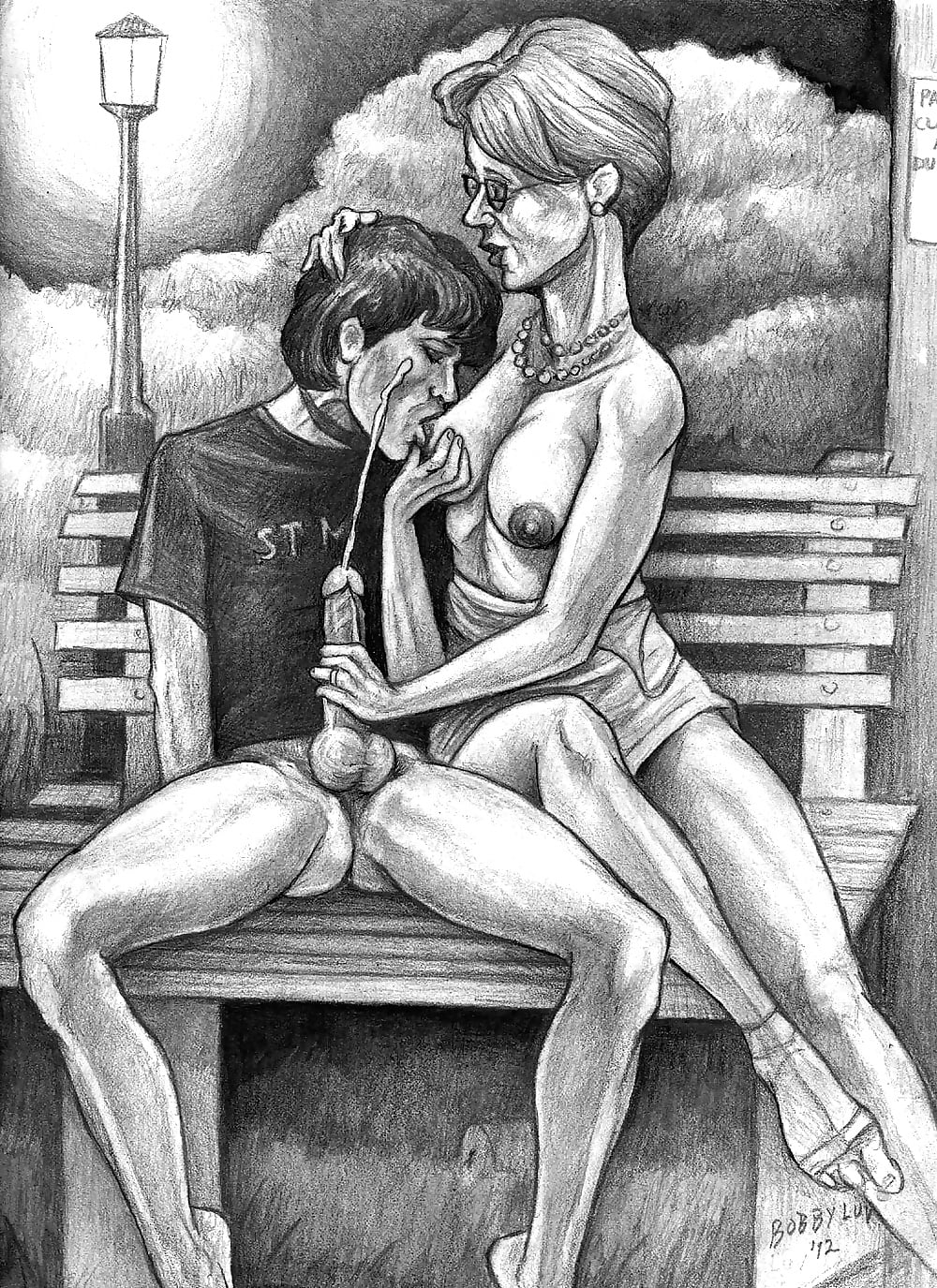 Sensual Erotic Art Handjob.
