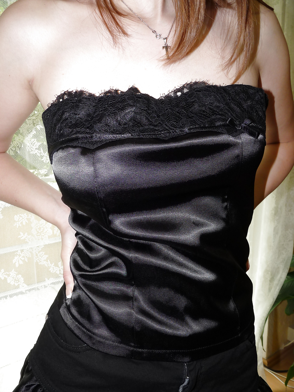 XXX Wifes 5 silk satin shiny corsagen corsets