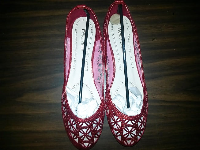 XXX Bella Marie Glitter-N-Mesh Ballet Flats