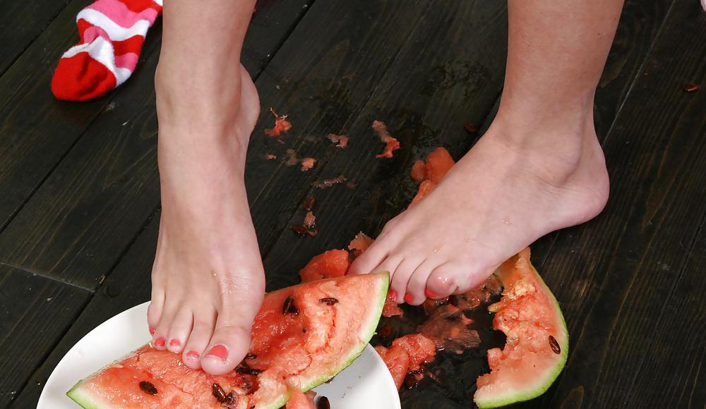 XXX Cute Christina - Eating a watermelon