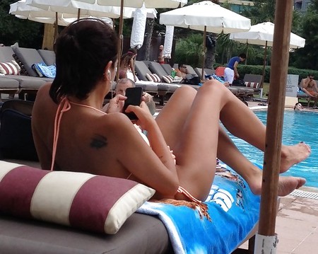 Turkish Girls by the Pool
