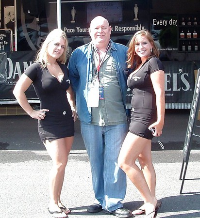 Me at the Pocono racetrack with the Jack Girls