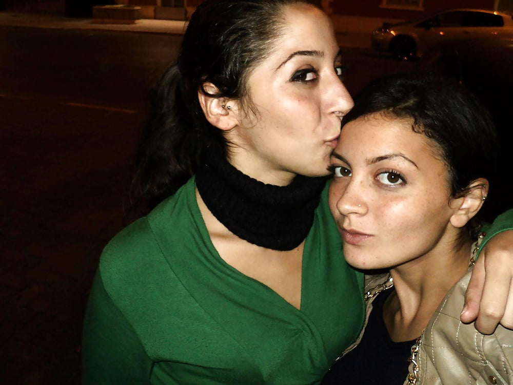 XXX 3 sexy teens friends with a whore face