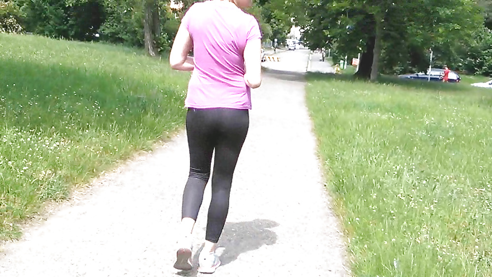 XXX girl in leggings and spandex