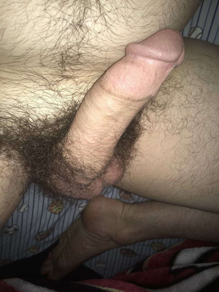 Look at my boyfriends huge hairy penis.