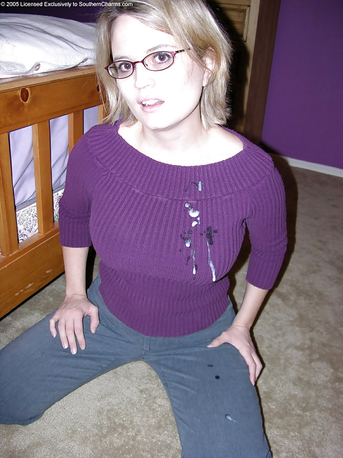 XXX Cum on clothes, panties, face, etc. etc.