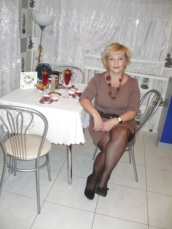 XXX Irina, 58 yo! Russian mature with sexy legs! Amateur!