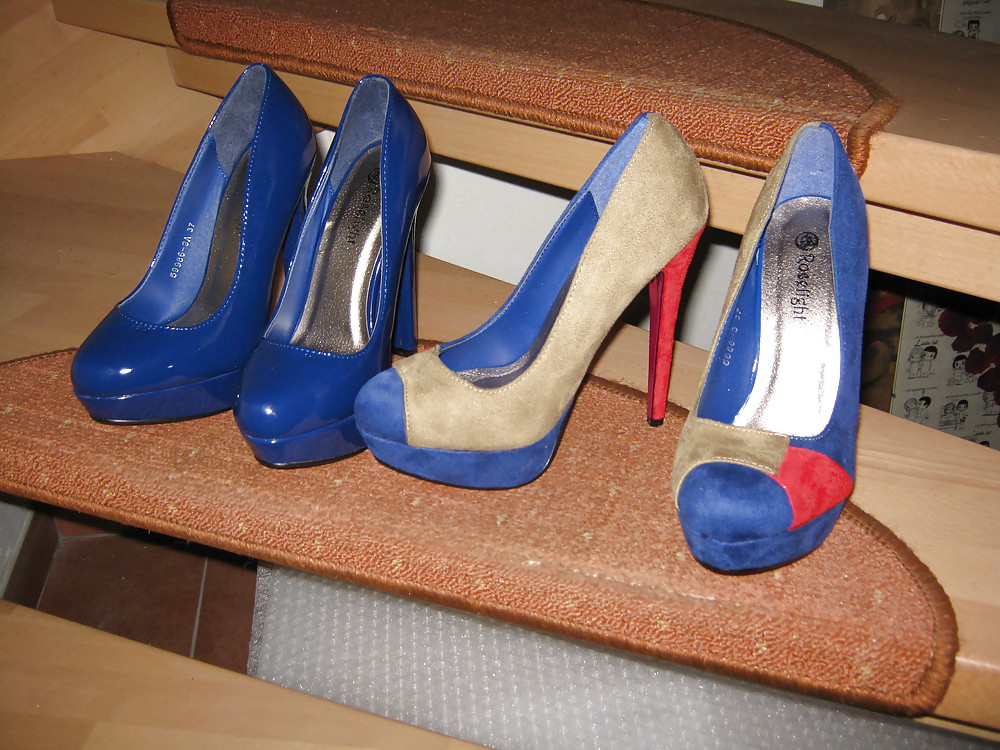 XXX More of blue heels