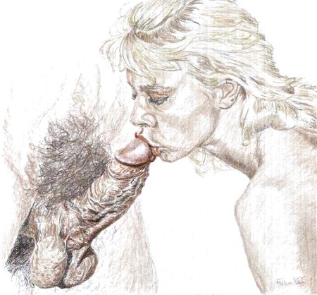 Blowjob Pencil Drawings - Erotic pencil drawings - 33 Pics | xHamster