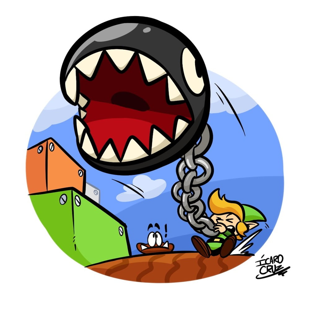 Chain chomp's bath