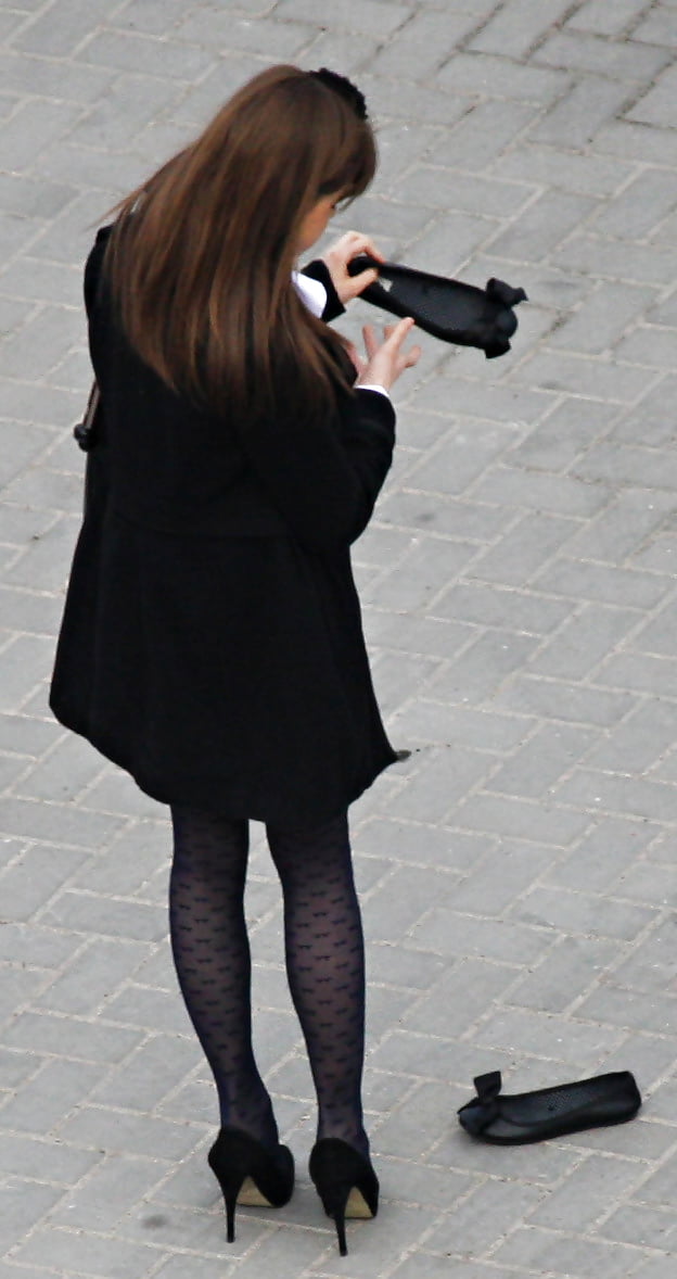 XXX Candid Street Pantyhose -Tights #010