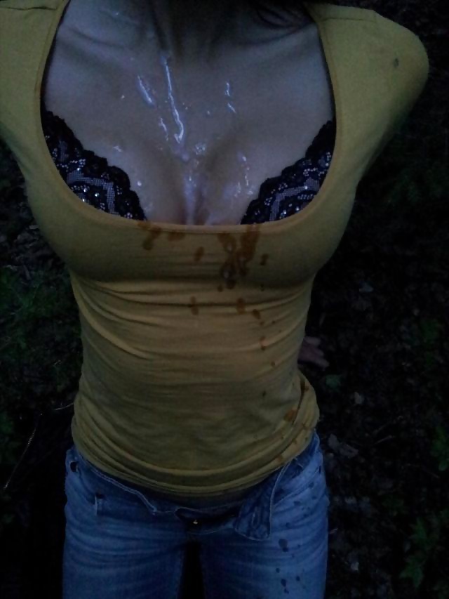 XXX Cum on clothes, panties, face, etc. etc.