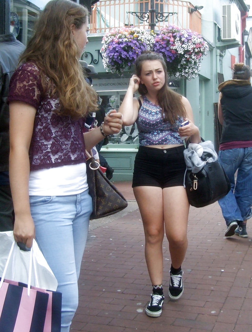 XXX Candid young slut in the street VI