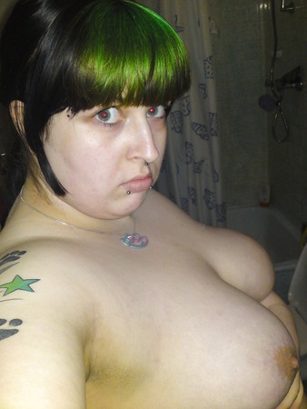 Fat Green Hair Punk Slut