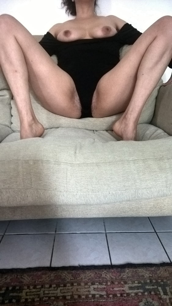 Hairy Wife Black Bodysuit And picture