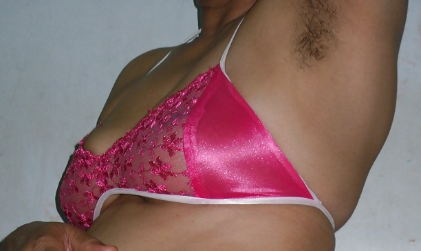 XXX Indian milf in net bra and string panty