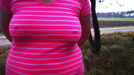 titslapping and ass spanking in winter woods         