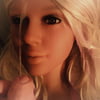 Hot Blonde Real Doll gets fantastic Facial