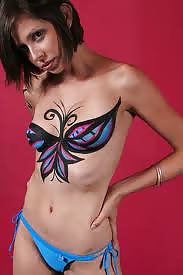 Butterfly tattoo breast