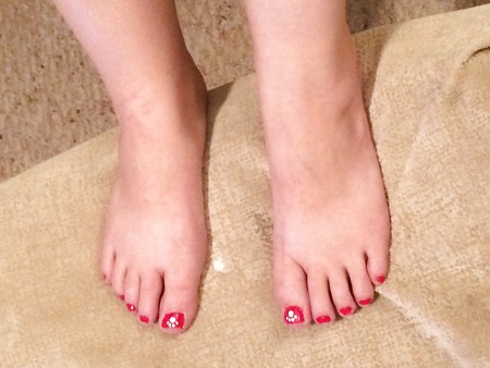 Wife's toes after I just painted them!