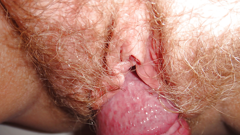 XXX close up cock and my wet hairy pussy