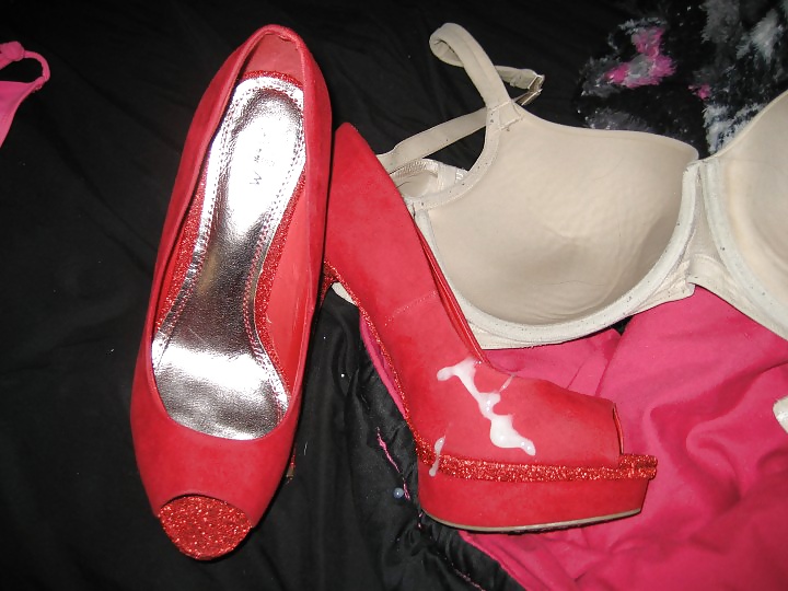 XXX Shoes,bras,panties cummed