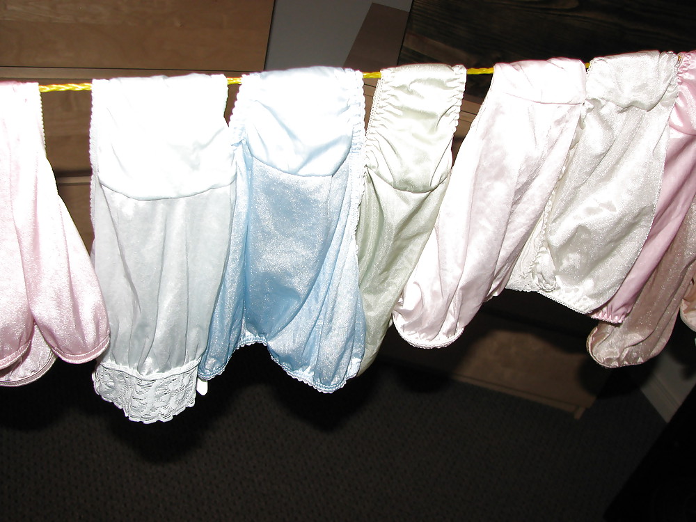 XXX My Nylon Panty collection hagning to dry