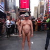 Times square nude model