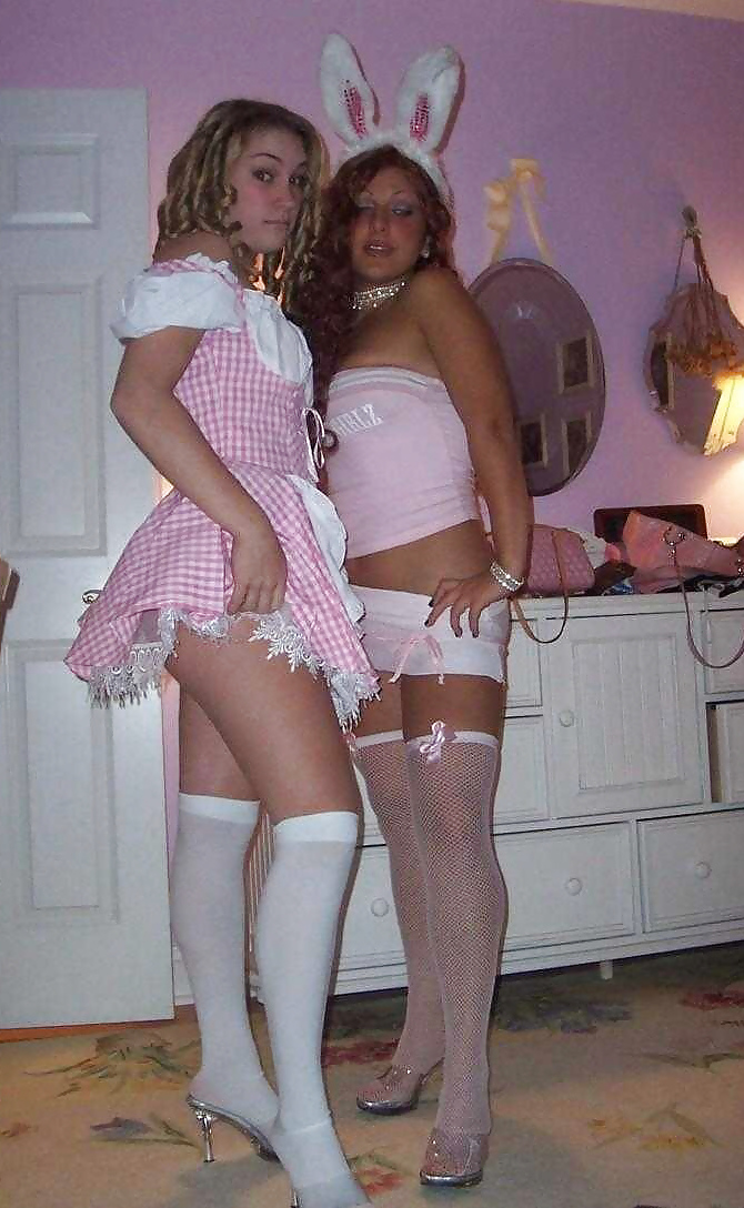 XXX cute amateur teens in stockings