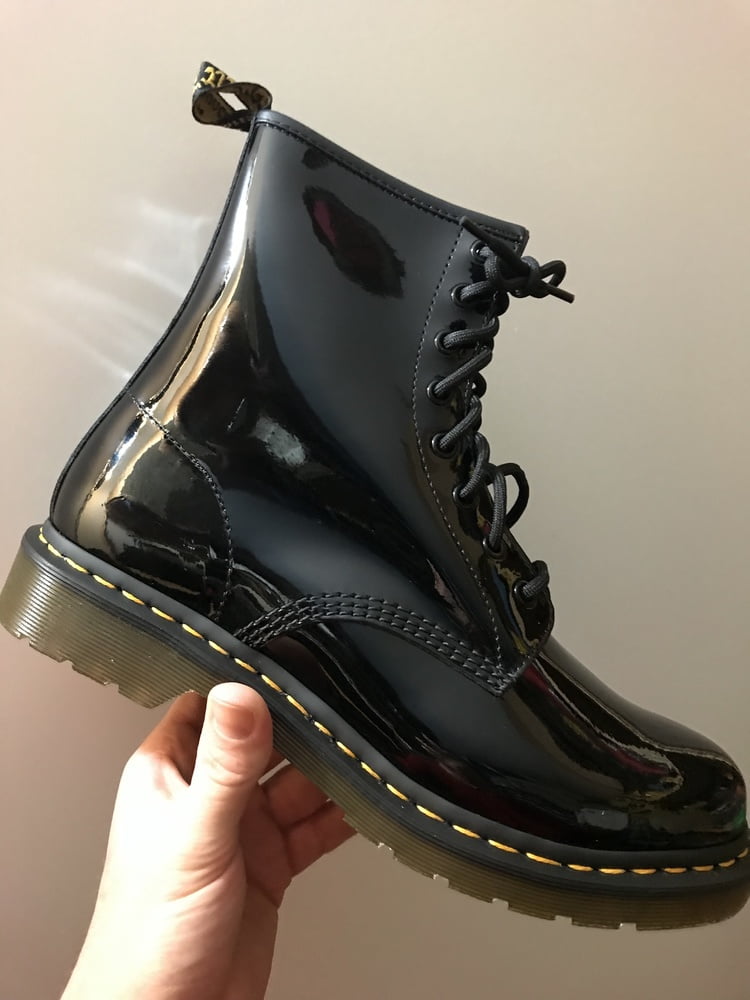 DOC MARTENS BOOTS SHINY BL