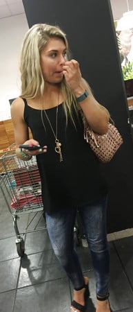 Lovely young MILF in the mall