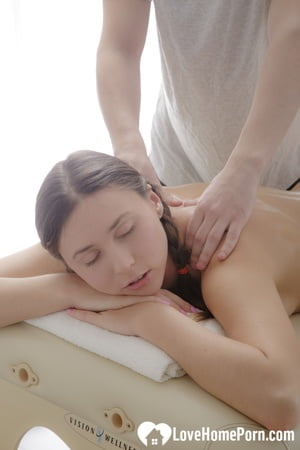 my masseur played around with my pussy         