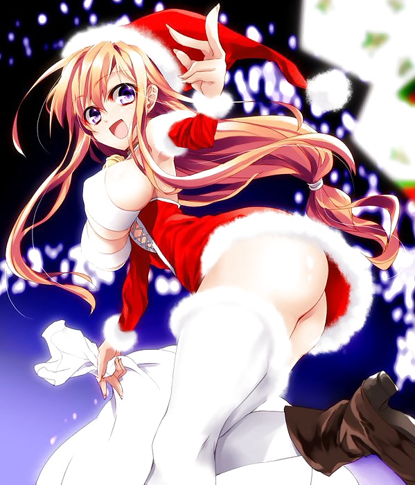 Christmas anime upskirt
