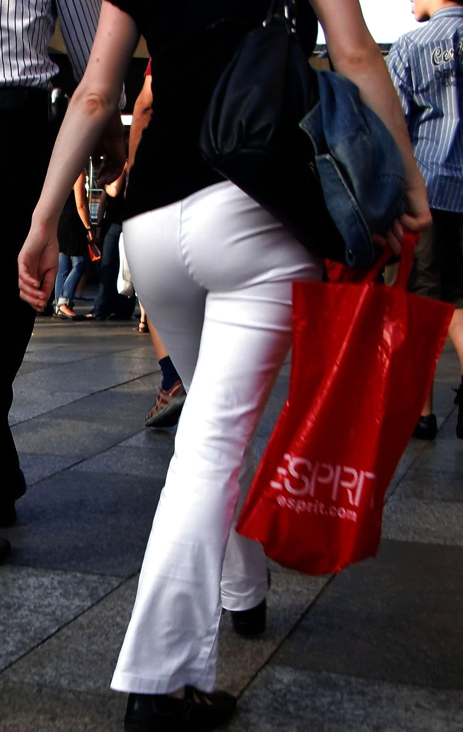 XXX Hot Wives In Tight White Pants