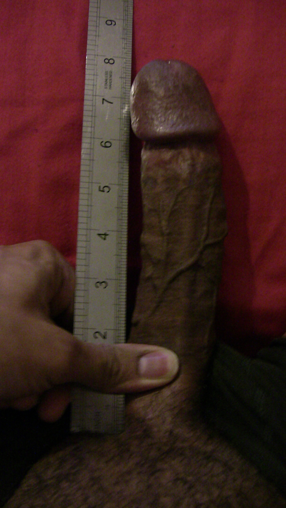 My Big Black Cock Measured 8 Inches Bbc 4 Pics Xhamster