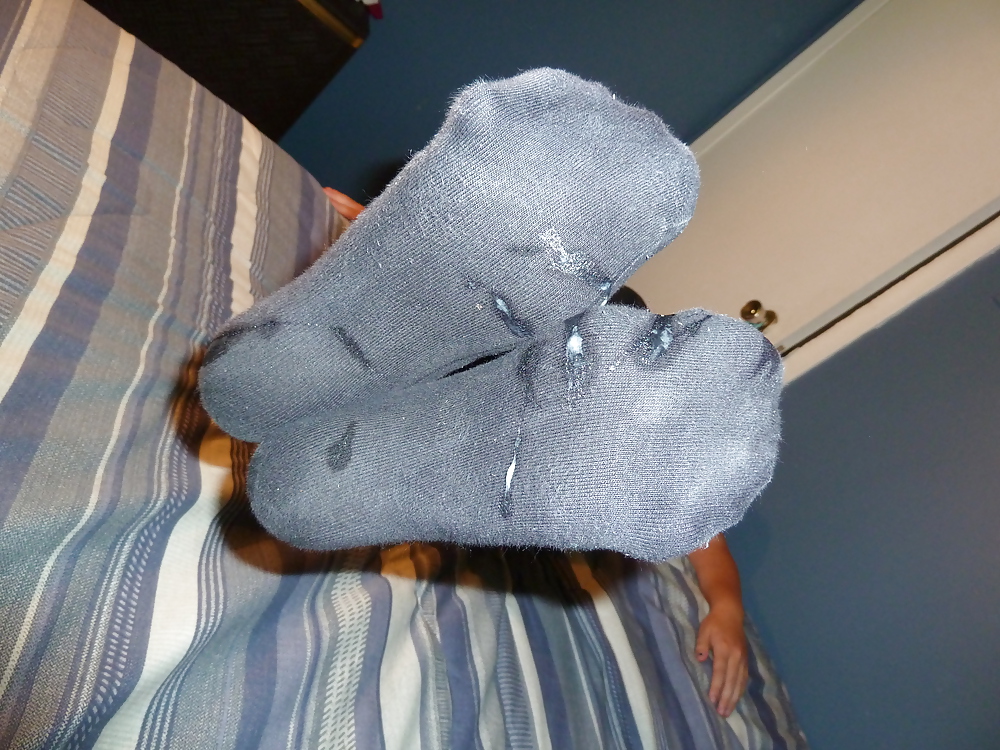 XXX cum on stinky socks