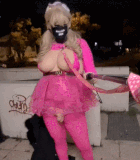 Pink leashed sissy in public - 68 Pics | xHamster