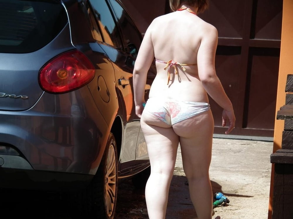 XXX German teen neigbour washes my car
