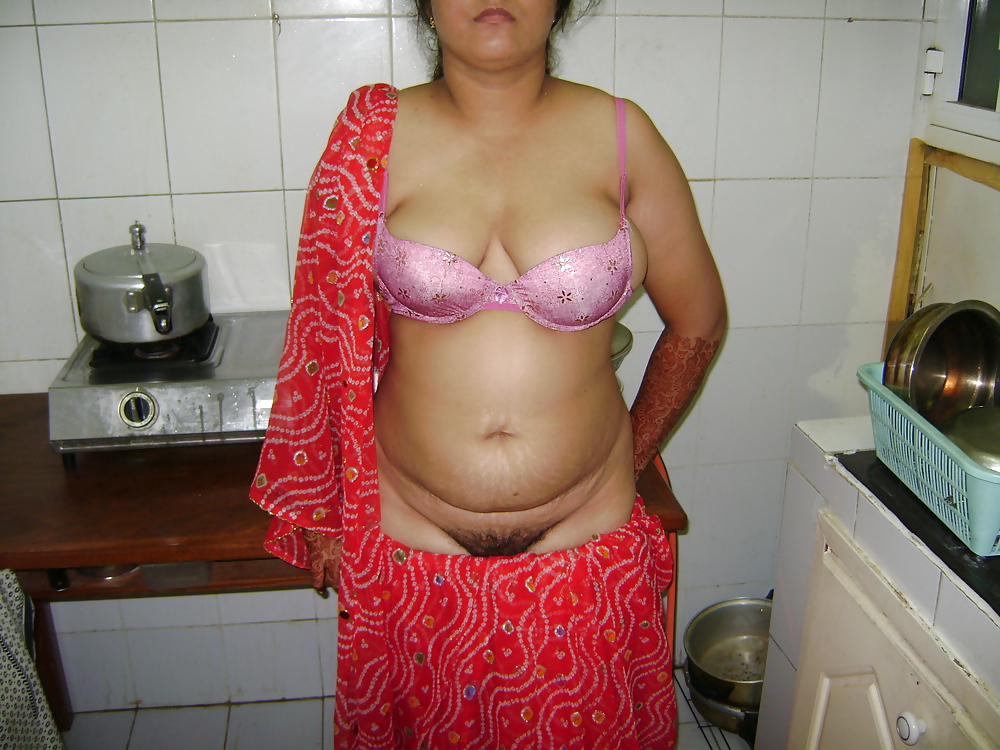XXX indian aunty saree striping 4