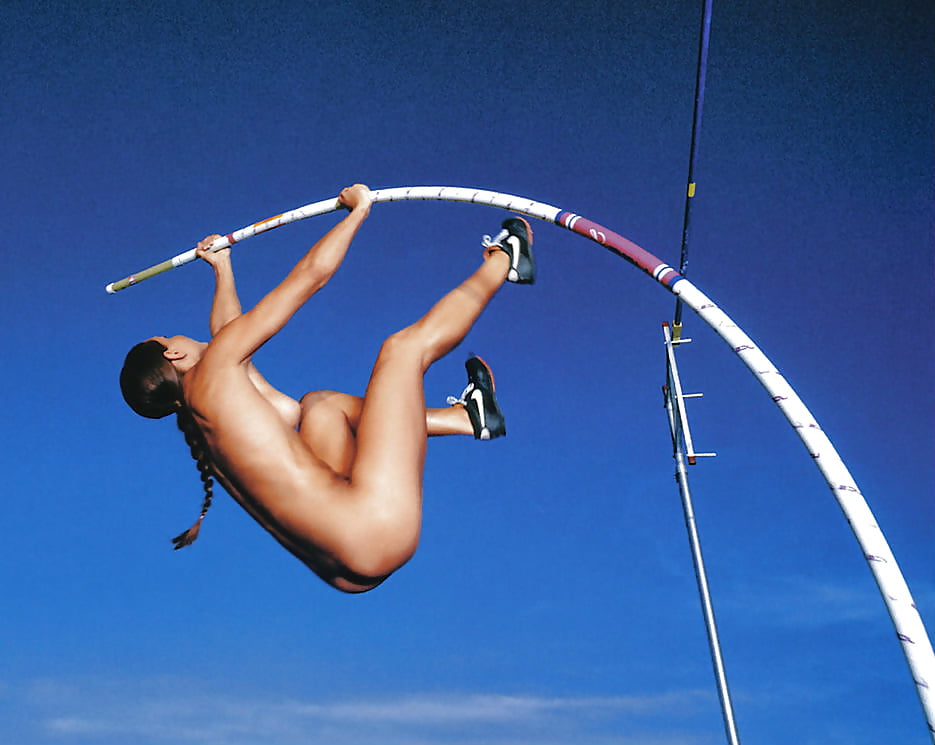 Nude french pole vaulter.