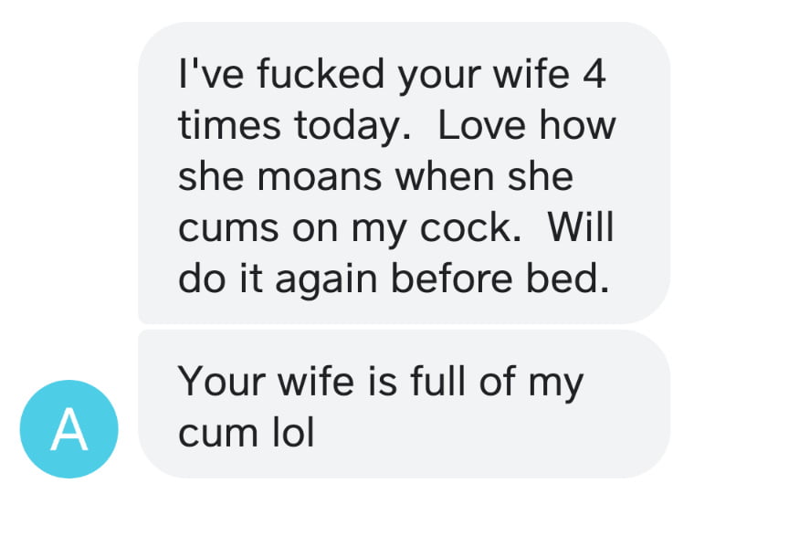 Cuckold texts from wife's boyfriend - 10 Photos 