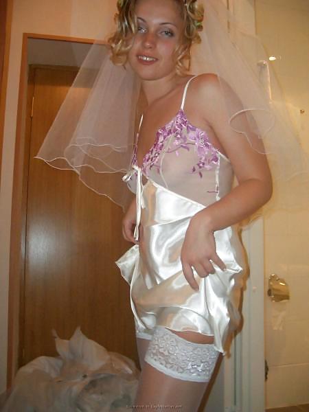 XXX Hot Blonde Young German Amateur Wife in Her Wedding Dress