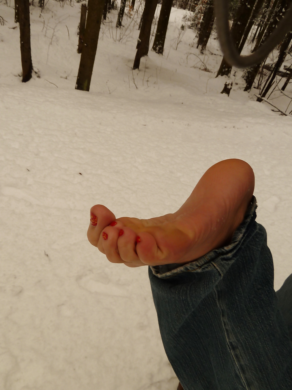 XXX feet in snow