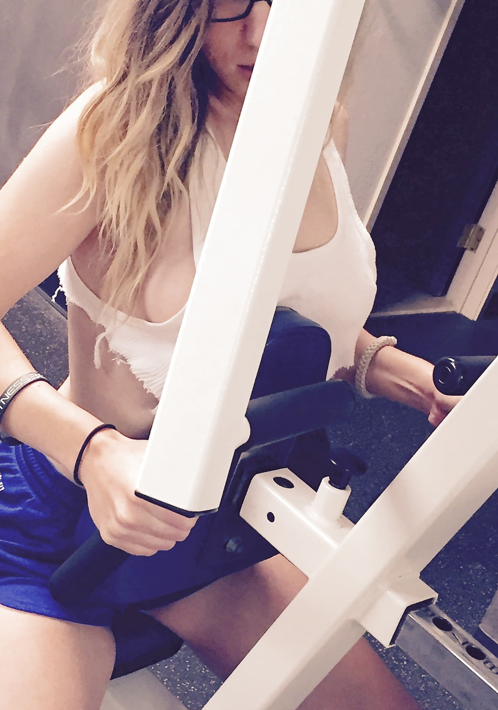XXX Blonde at Hotel Gym #41