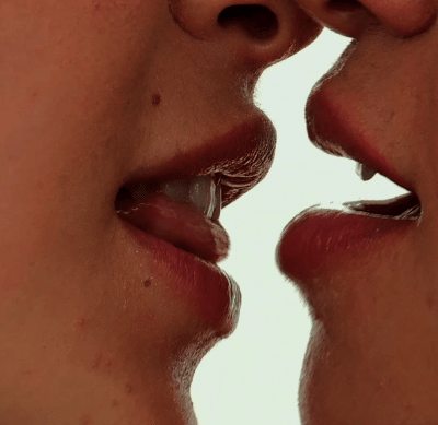 Sexy girls kissing boobs