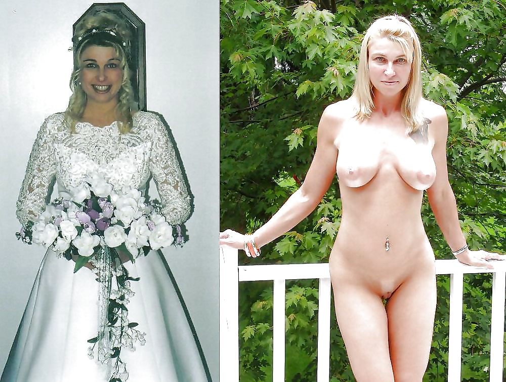 XXX Real Amateur Brides - Dressed Undressed 11