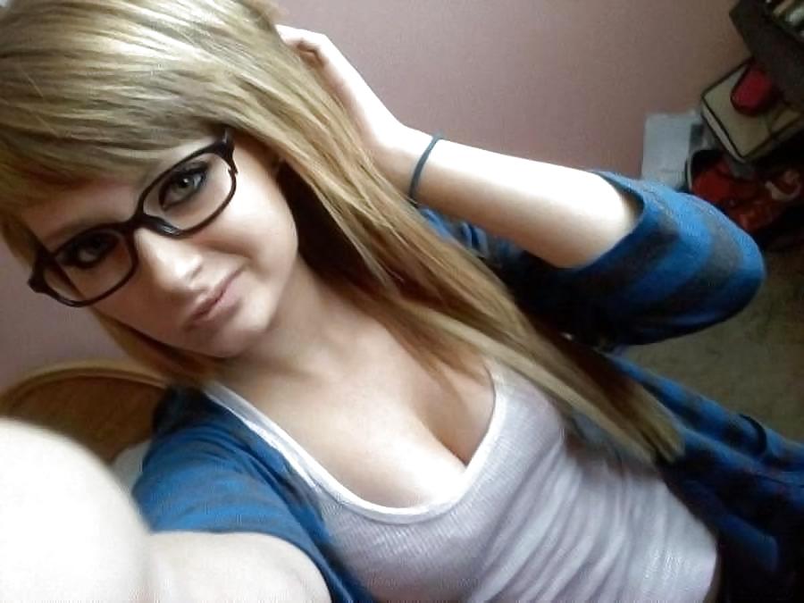 XXX girl with glasses