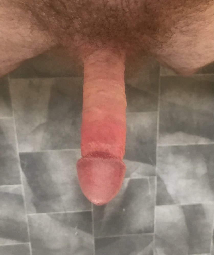 Who wants to spank my bright red cock? - 4 Photos 